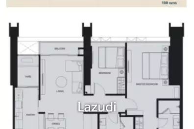 87.8 sqm 2 Bedroom Condo at Wan Vayla Na Chaophraya