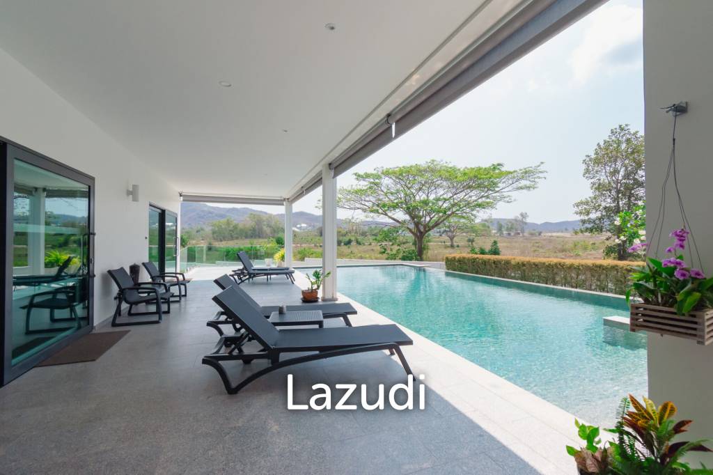 430 sqm modern pool villa with mountain views in Thap Tai Hua Hin
