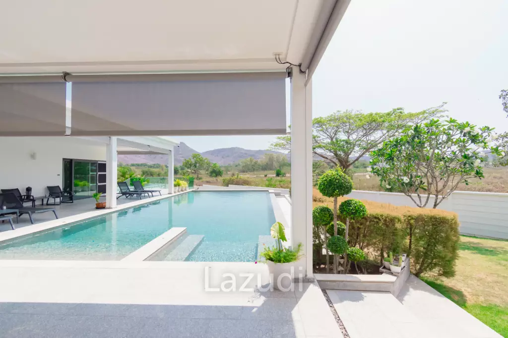 430 sqm modern pool villa with mountain views in Thap Tai Hua Hin