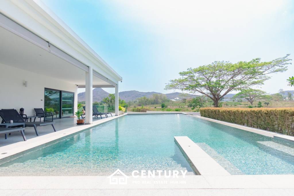 430 sqm modern pool villa with mountain views in Thap Tai Hua Hin