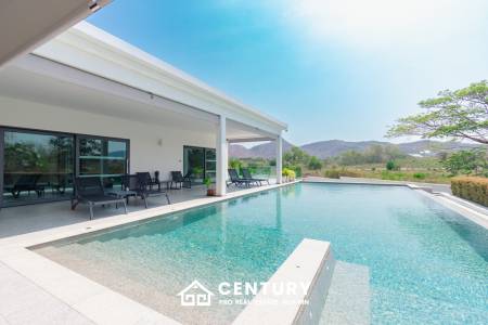 430 sqm modern pool villa with mountain views in Thap Tai Hua Hin