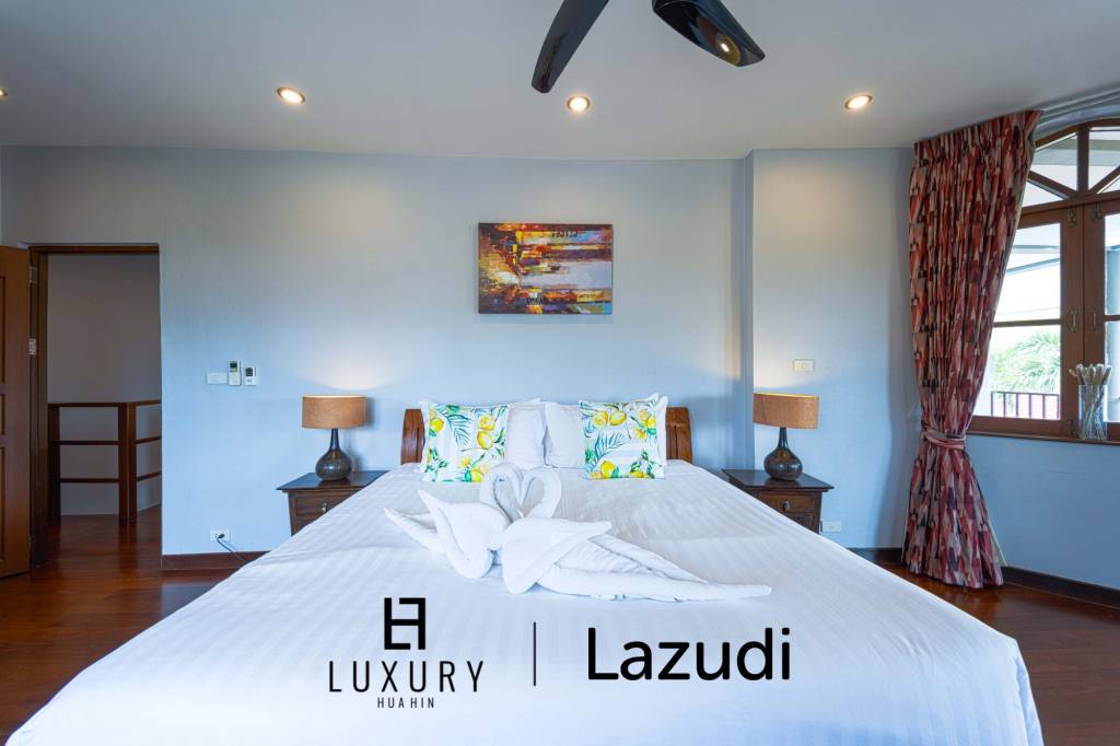 พูลวิลล่า 5 ห้องนอน สำหรับเช่าพักผ่อน – ซอยหัวหิน 116