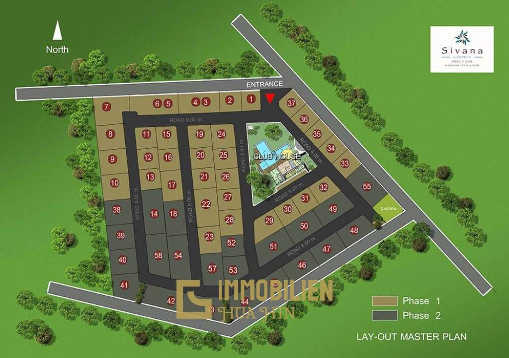 Meernah / 3 Schlafzimmer + 2 Bäder / privater Pool