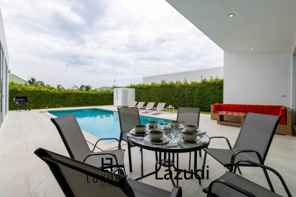 โมเดิร์นพูลวิลล่า 4 ห้องนอน พร้อมดาดฟ้าชมวิว (KH-A5)