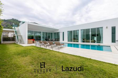 โมเดิร์นพูลวิลล่า 4 ห้องนอน พร้อมดาดฟ้าชมวิว (KH-A5)