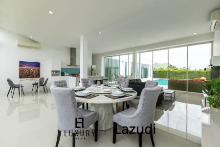 โมเดิร์นพูลวิลล่า 4 ห้องนอน พร้อมดาดฟ้าชมวิว (KH-A5)