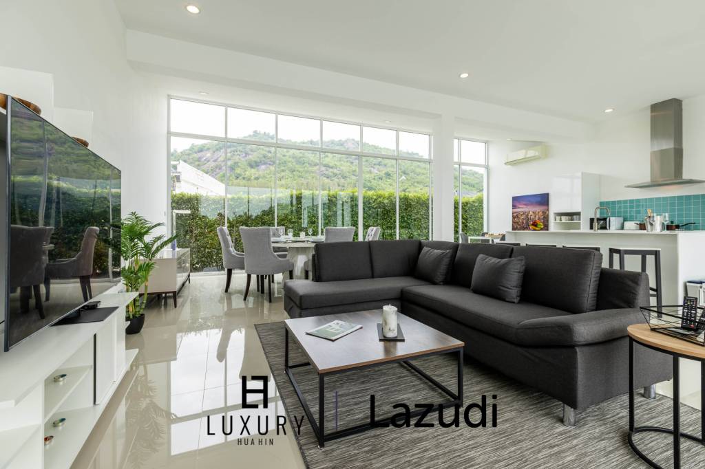 โมเดิร์นพูลวิลล่า 4 ห้องนอน พร้อมดาดฟ้าชมวิว (KH-A5)