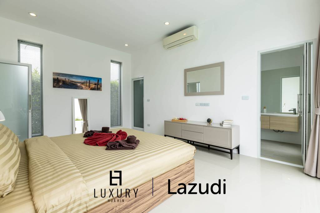 โมเดิร์นพูลวิลล่า 4 ห้องนอน พร้อมดาดฟ้าชมวิว (KH-A5)