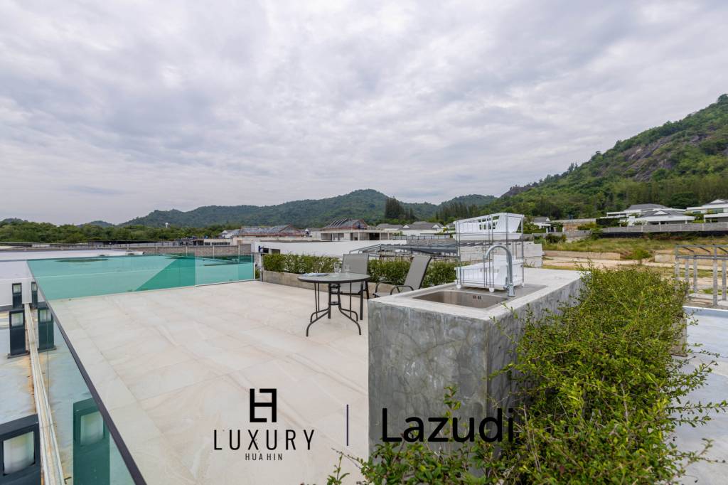 โมเดิร์นพูลวิลล่า 4 ห้องนอน พร้อมดาดฟ้าชมวิว (KH-A5)