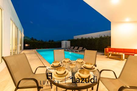 โมเดิร์นพูลวิลล่า 4 ห้องนอน พร้อมดาดฟ้าชมวิว (KH-A5)