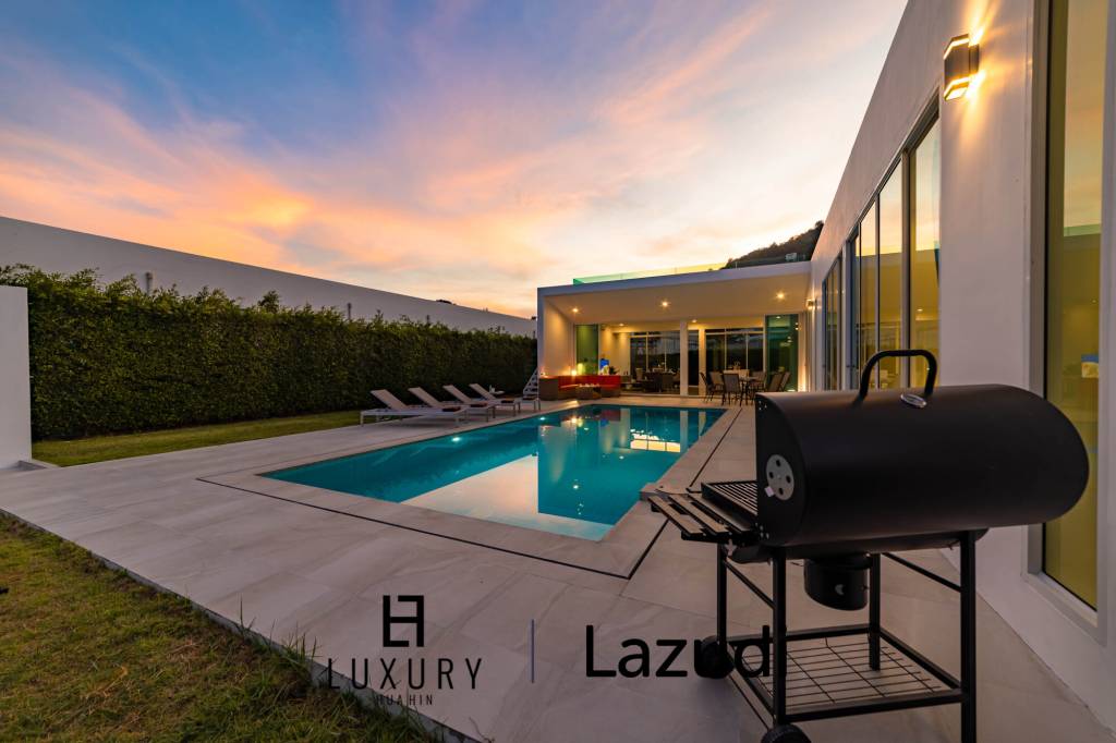 โมเดิร์นพูลวิลล่า 4 ห้องนอน พร้อมดาดฟ้าชมวิว (KH-A5)