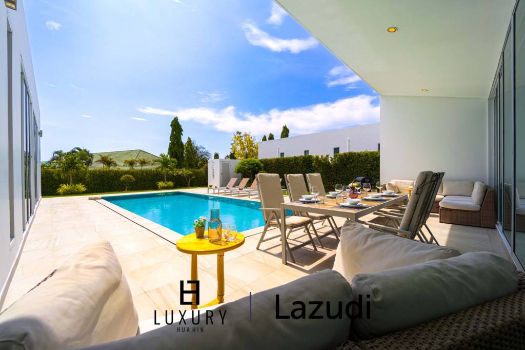 โมเดิร์นพูลวิลล่า 4 ห้องนอน พร้อมความบันเทิงครบวงจร (KH-A6)