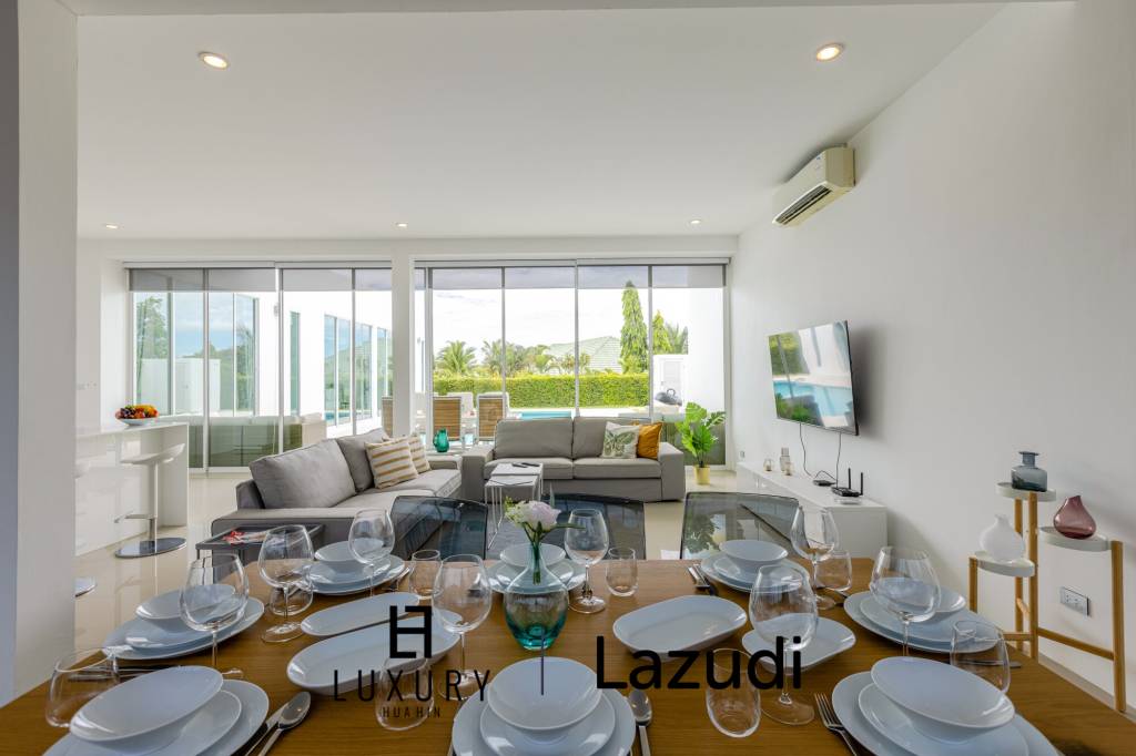 โมเดิร์นพูลวิลล่า 4 ห้องนอน พร้อมความบันเทิงครบวงจร (KH-A6)