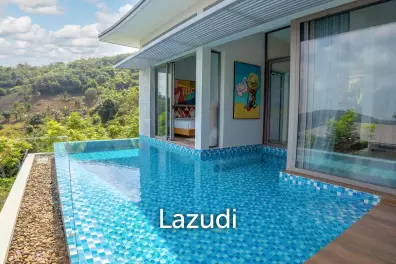 Modern 3-Bed Sea View Villa in Bophut Hills