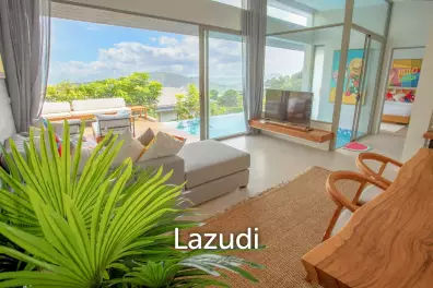 Modern 3-Bed Sea View Villa in Bophut Hills