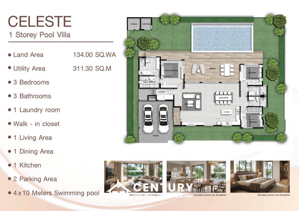 Вилла 652 кв.м. 3 Кровать 3 Ванна