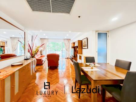 คอนโด 2 ห้องนอน ชั้นล่าง 105 ตร.ม. วิวสวนในบ้านแสนสราญ