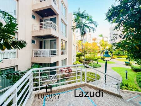 คอนโด 2 ห้องนอน ชั้นล่าง 105 ตร.ม. วิวสวนในบ้านแสนสราญ