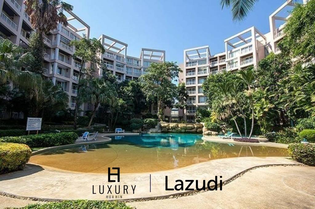 คอนโด 2 ห้องนอน ชั้นล่าง 105 ตร.ม. วิวสวนในบ้านแสนสราญ