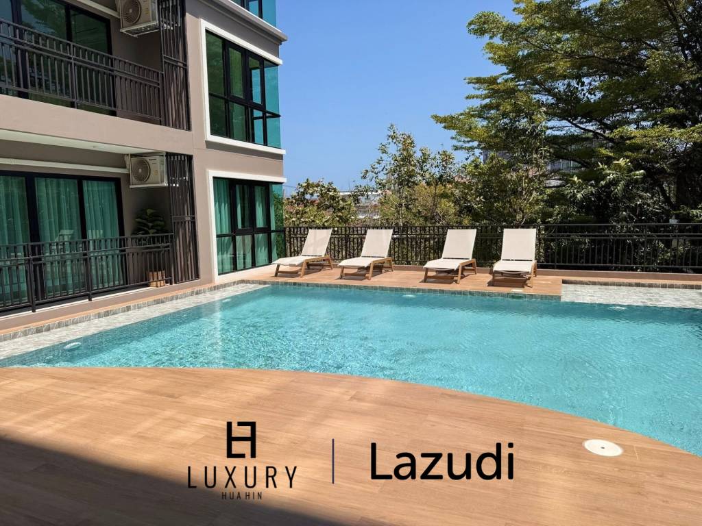 คอนโด 35 ตร.ม. ใจกลางหัวหิน ใกล้ทะเล พร้อมสระว่ายน้ำและฟิตเนส