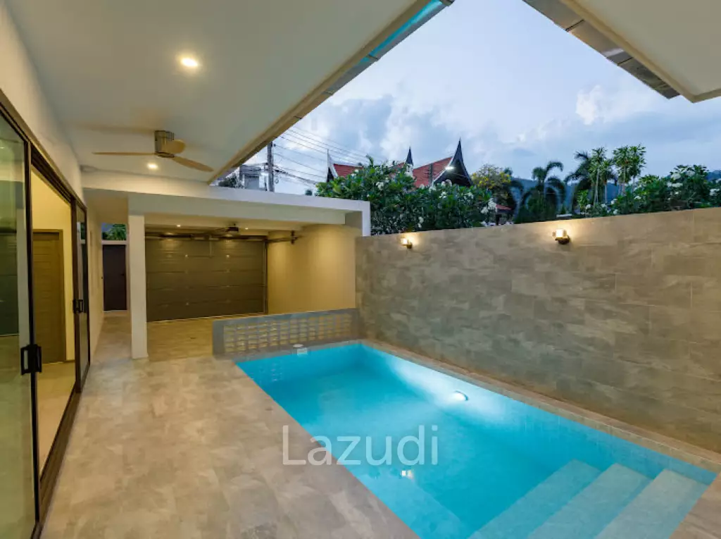 Newly built 3 bedroom pool villa for sale only 5 minutes from Nai harn beach