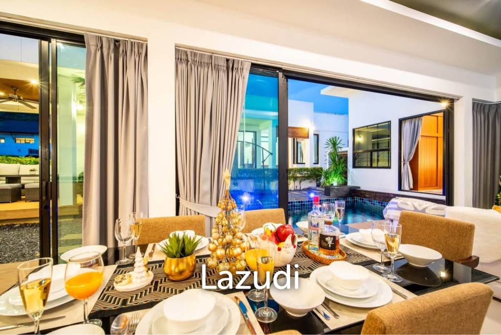 3 bedroom pool villa for rent 200 meters from Chalong Bay