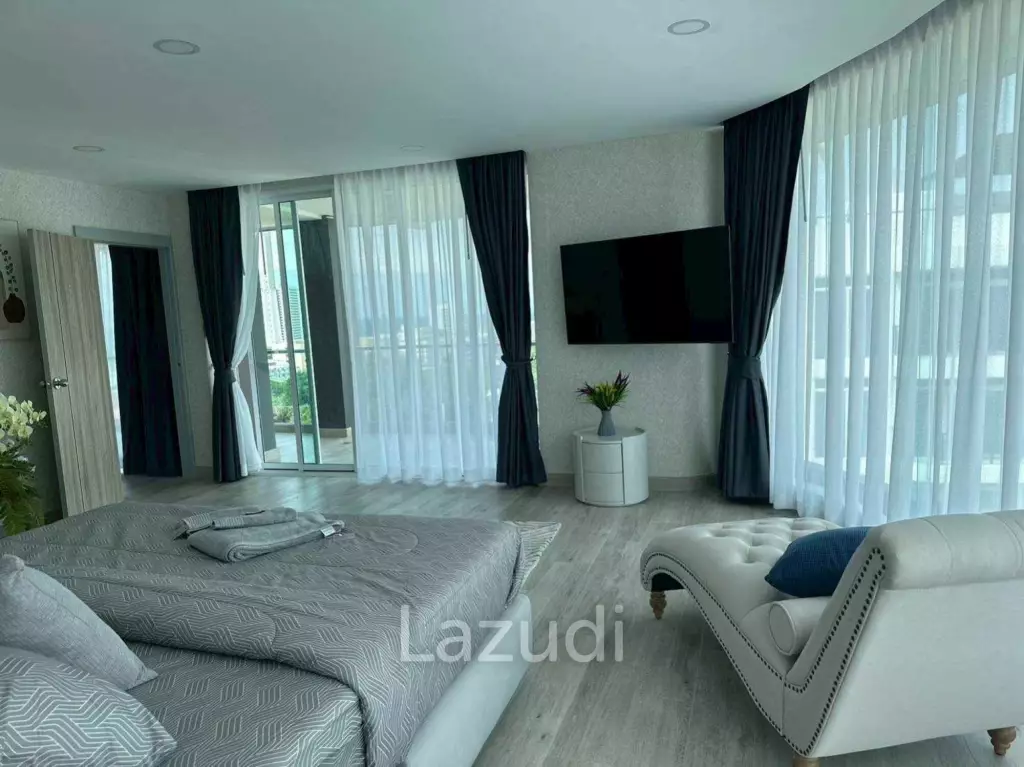 คอนโดหรู 123 ตร.ม. ชั้นสูงใจกลางหนองปรือ พัทยา 2 ห้องนอน