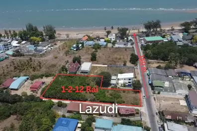 1-2-12 Rai Coastal Land for Sale in Pak Nam Pran, Pranburi
