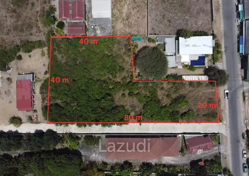 1-2-12 Rai Coastal Land for Sale in Pak Nam Pran, Pranburi