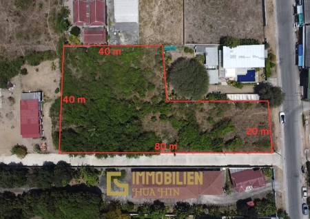 1-2-12 Rai Coastal Land for Sale in Pak Nam Pran, Pranburi