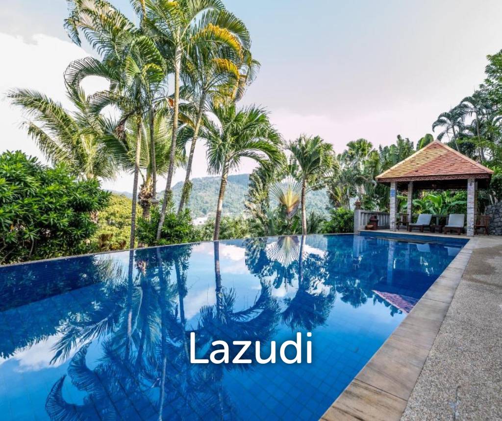 Spacious 4-Bedroom Pool Villa with Sea View for Sale in Patong
