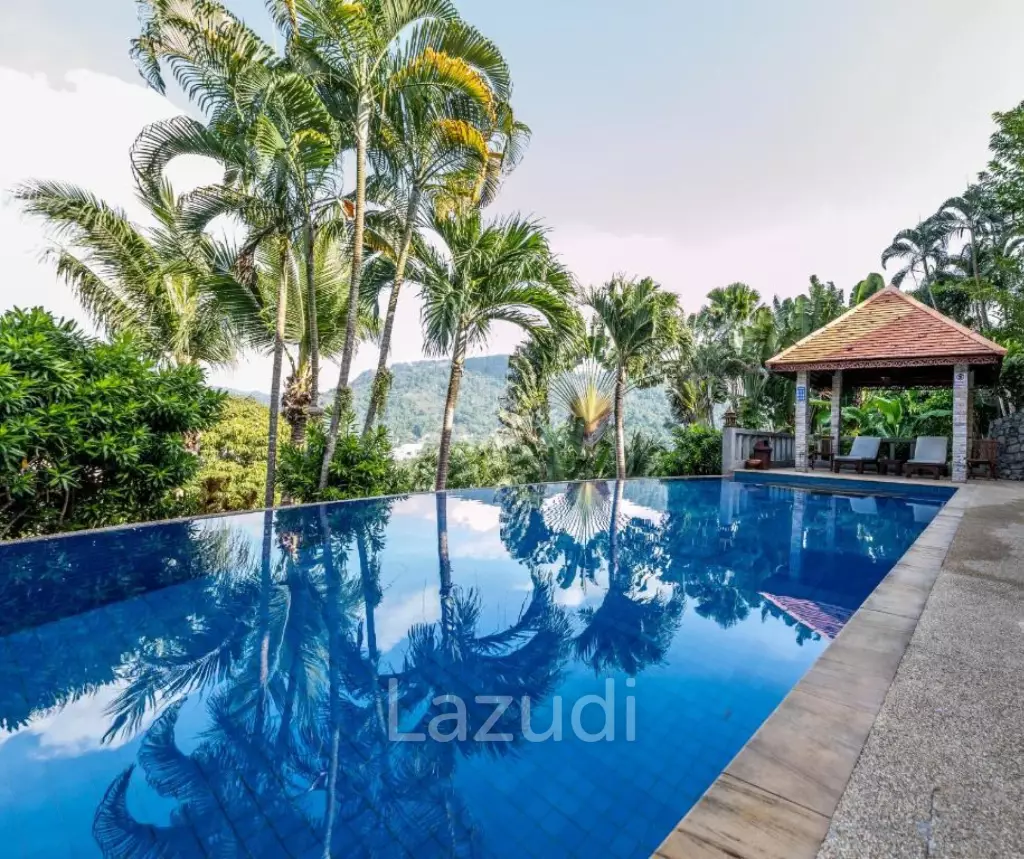 Spacious 4-Bedroom Pool Villa with Sea View for Sale in Patong