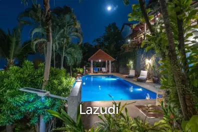 Spacious 4-Bedroom Pool Villa with Sea View for Sale in Patong