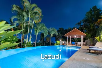 Spacious 4-Bedroom Pool Villa with Sea View for Sale in Patong
