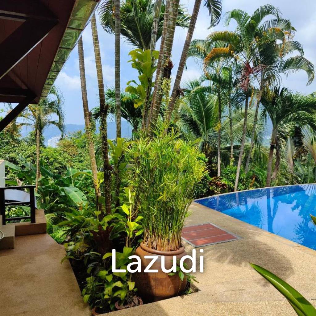 Spacious 4-Bedroom Pool Villa with Sea View for Sale in Patong