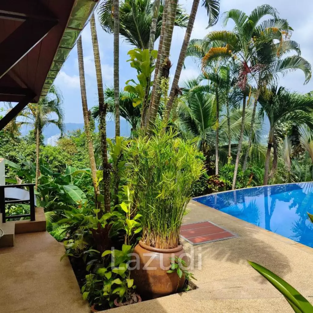 Spacious 4-Bedroom Pool Villa with Sea View for Sale in Patong