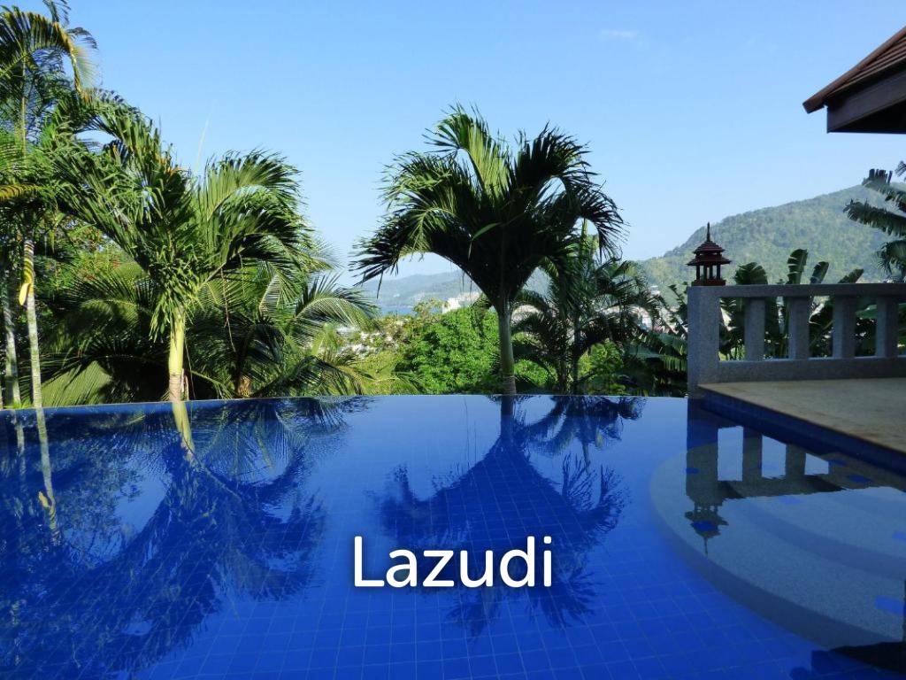 Spacious 4-Bedroom Pool Villa with Sea View for Sale in Patong