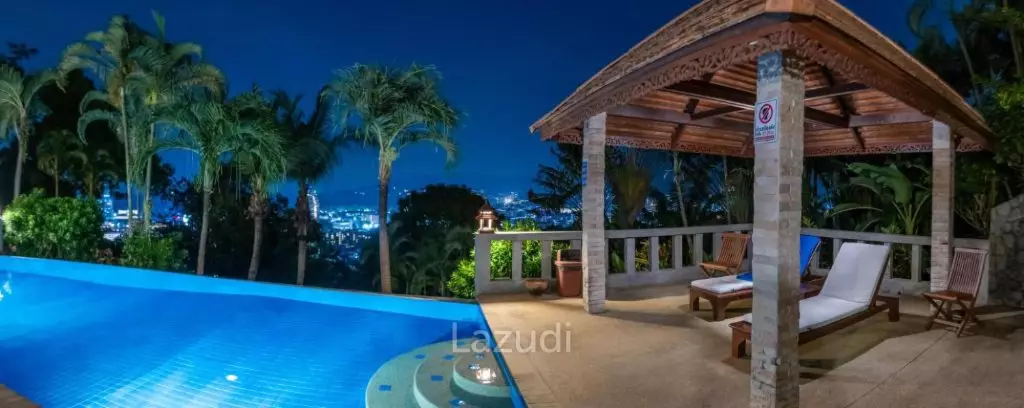 Spacious 4-Bedroom Pool Villa with Sea View for Sale in Patong