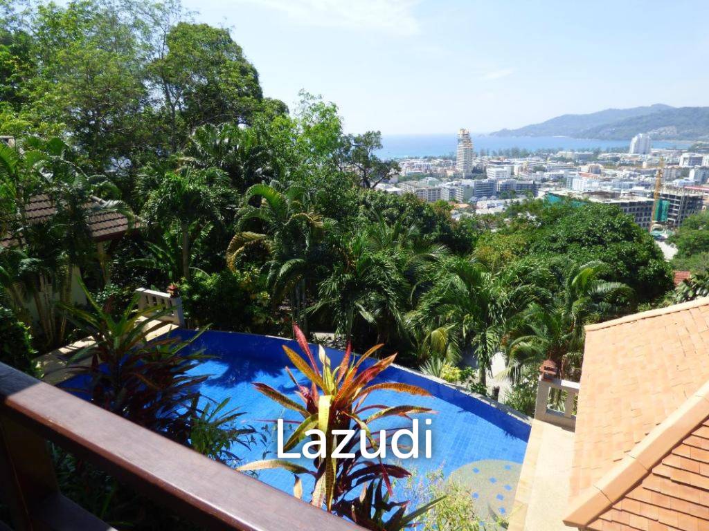 Spacious 4-Bedroom Pool Villa with Sea View for Sale in Patong