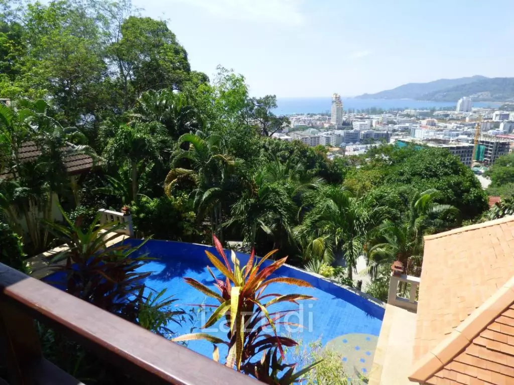 Spacious 4-Bedroom Pool Villa with Sea View for Sale in Patong