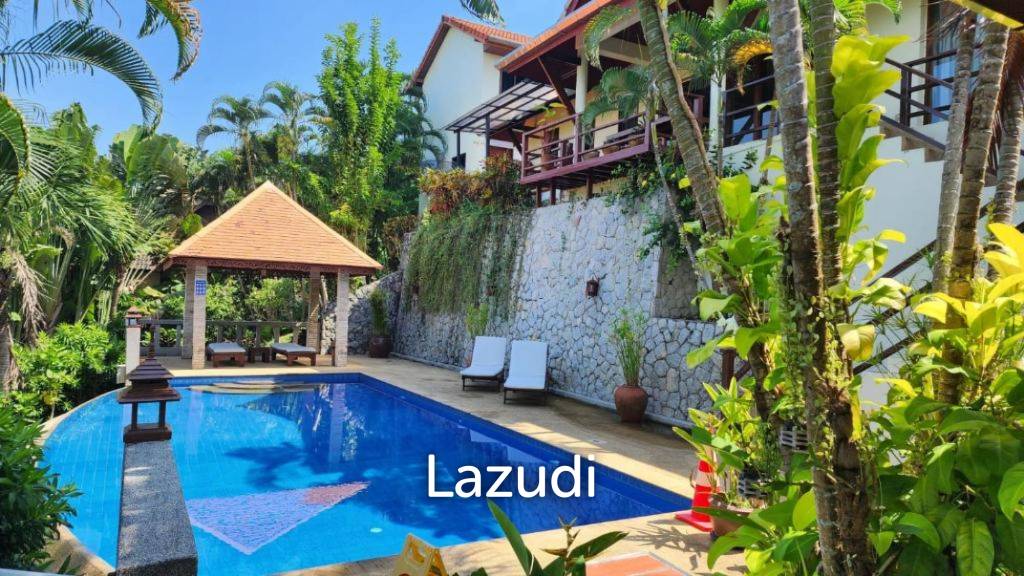 Spacious 4-Bedroom Pool Villa with Sea View for Sale in Patong