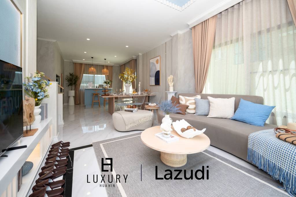 Вилла Градино – вилла в европейском стиле с 4 спальнями в курортном комплексе Supalai Lagoon Resort, Хуа Хин.