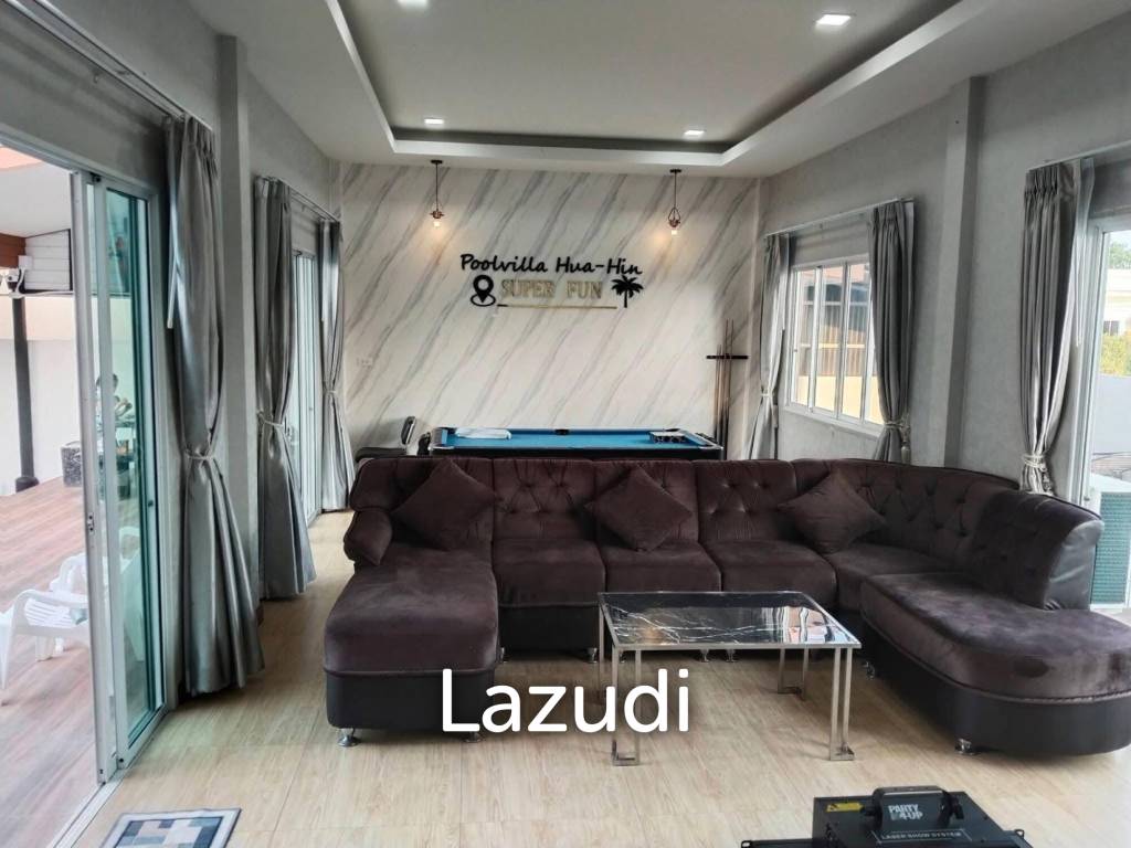 256 sqm Pool Villa with Slide in Thap Tai Huahin