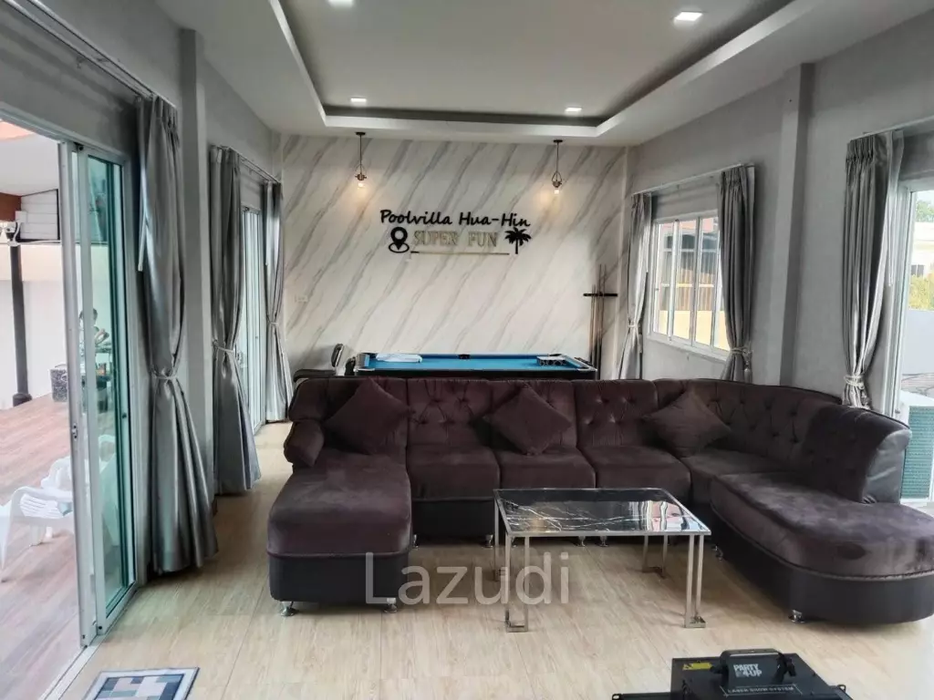 256 sqm Pool Villa with Slide in Thap Tai Huahin