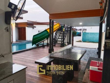 256 sqm Pool Villa with Slide in Thap Tai Huahin