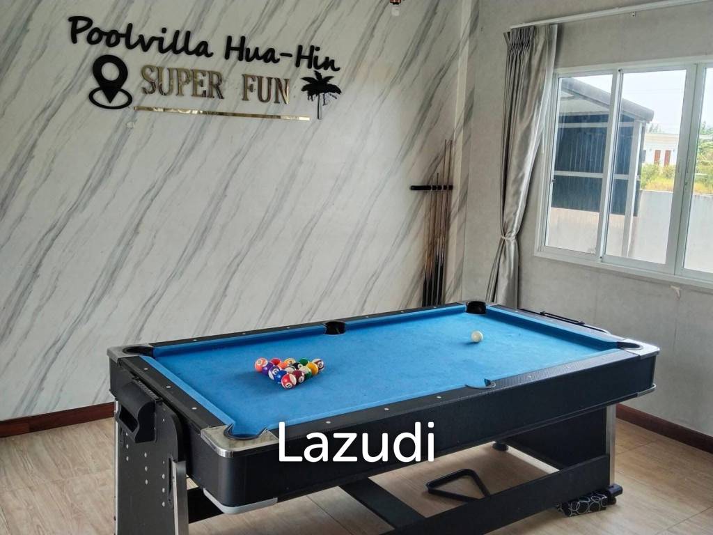256 sqm Pool Villa with Slide in Thap Tai Huahin