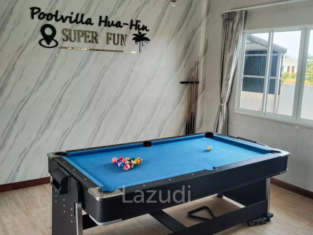 256 sqm Pool Villa with Slide in Thap Tai Huahin
