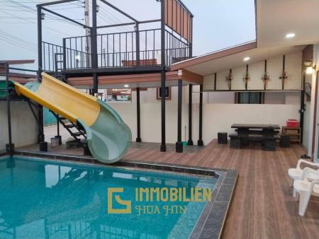 256 sqm Pool Villa with Slide in Thap Tai Huahin
