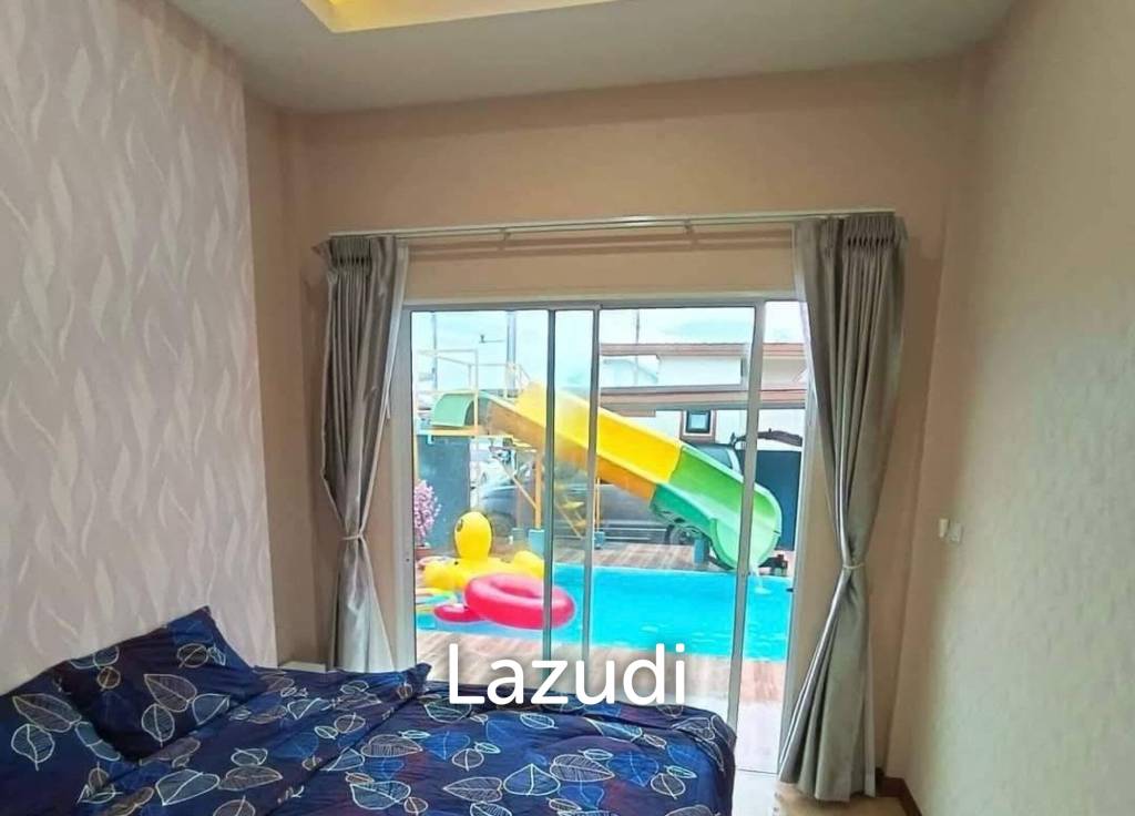 256 sqm Pool Villa with Slide in Thap Tai Huahin