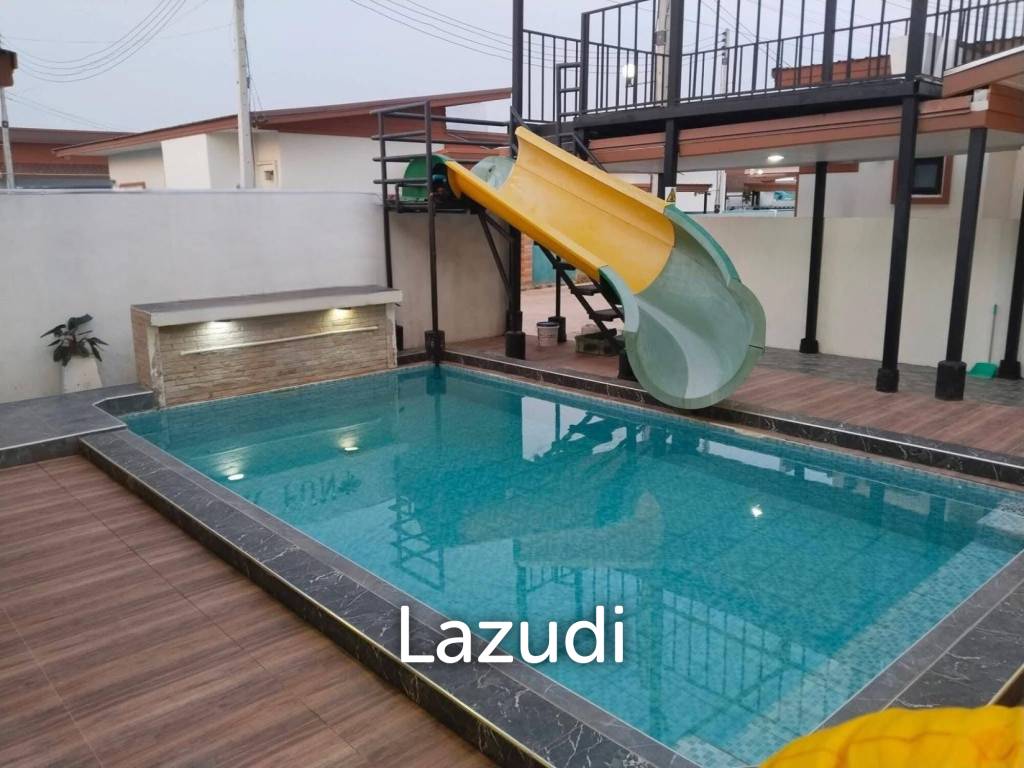 256 sqm Pool Villa with Slide in Thap Tai Huahin